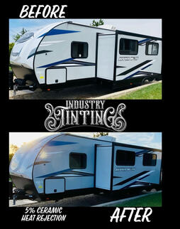 Travel Trailer Ceramic Tint to Keep Cooler. Travel Trailer Ceramic Tint to Keep Cooler.